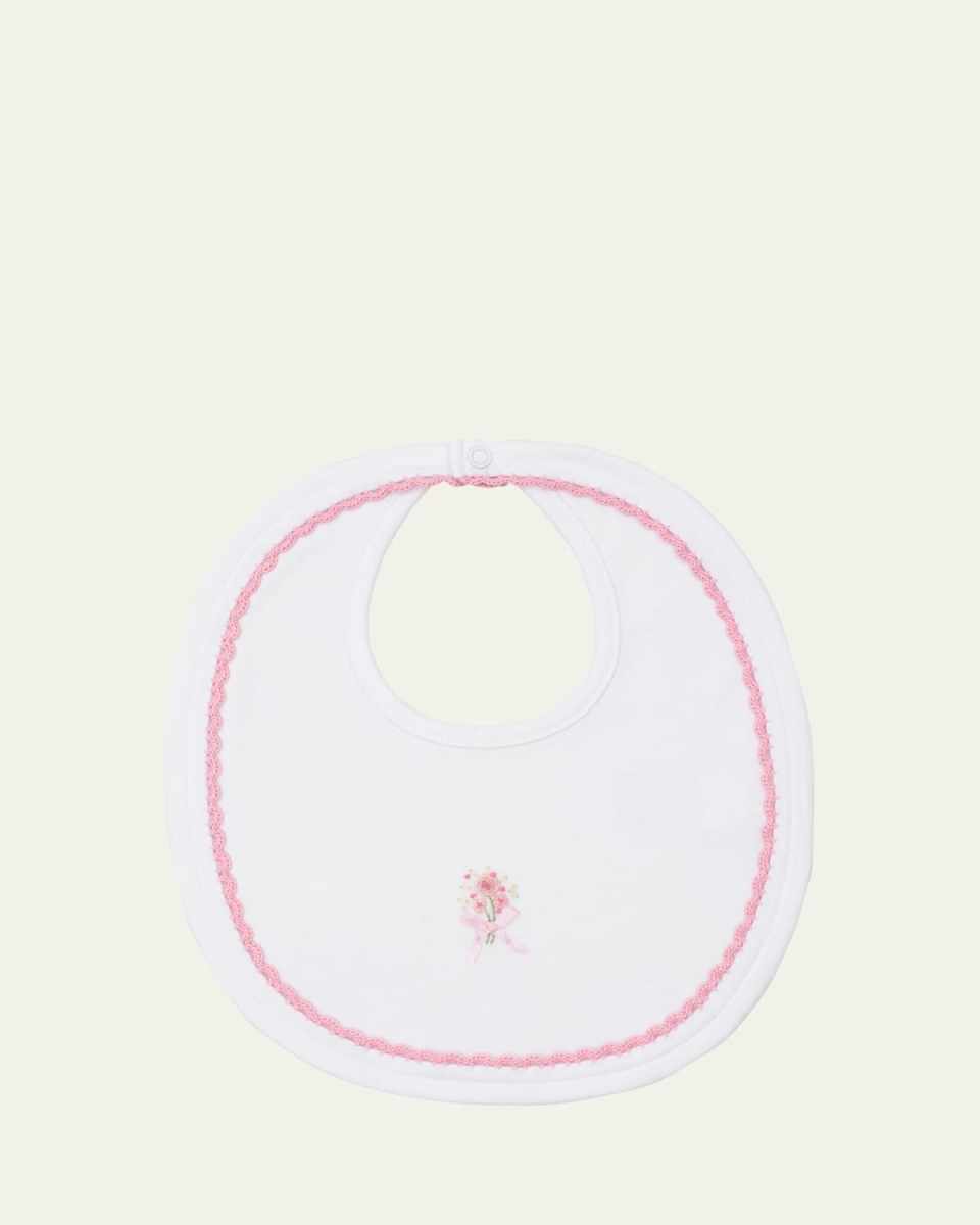 Girl's Premier Garden Bouquet Embroidered Bib